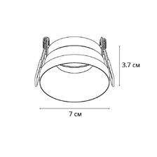Точечный встраиваемый светильник Arte Lamp DUCRE A8094PL-1WH